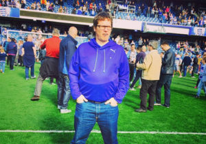 Treve Ripley at the football