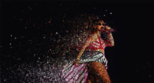 Rihanna singing at Wembley