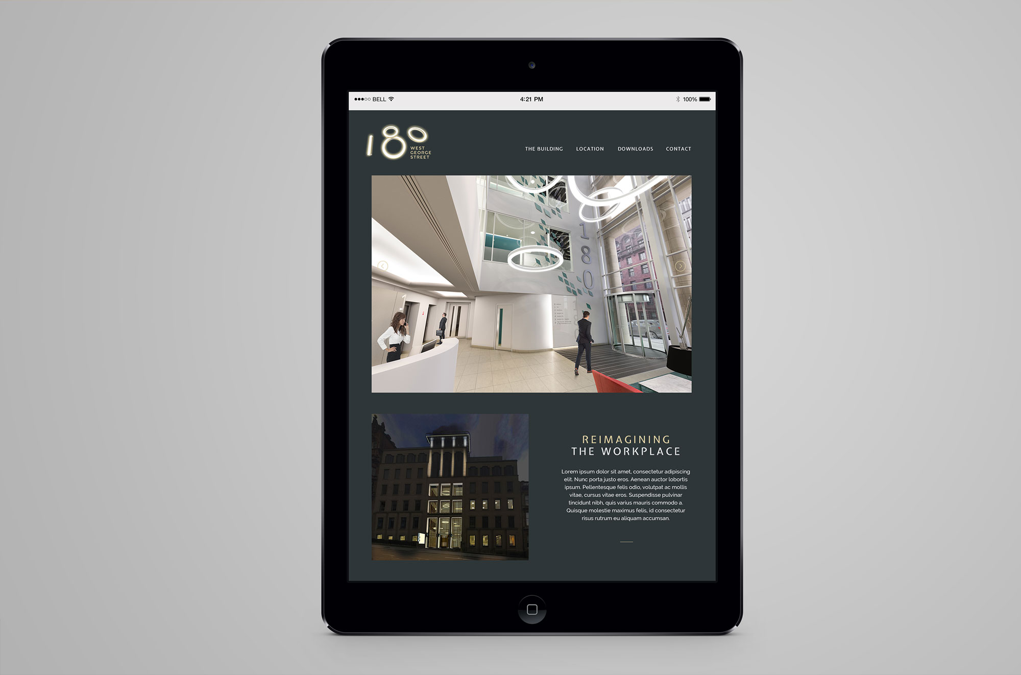 180 West George Street Website design