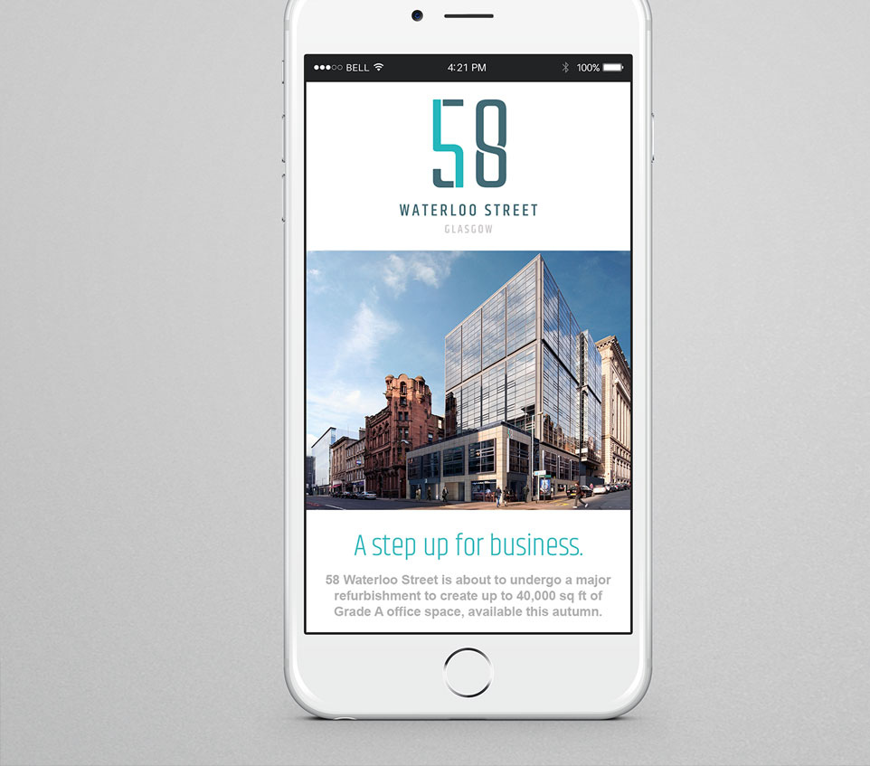 58 Waterloo Street mobile website design