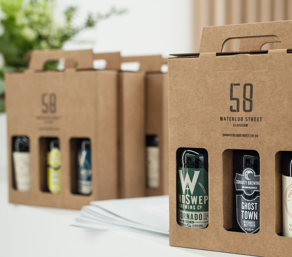 58 Waterloo Street branded beers