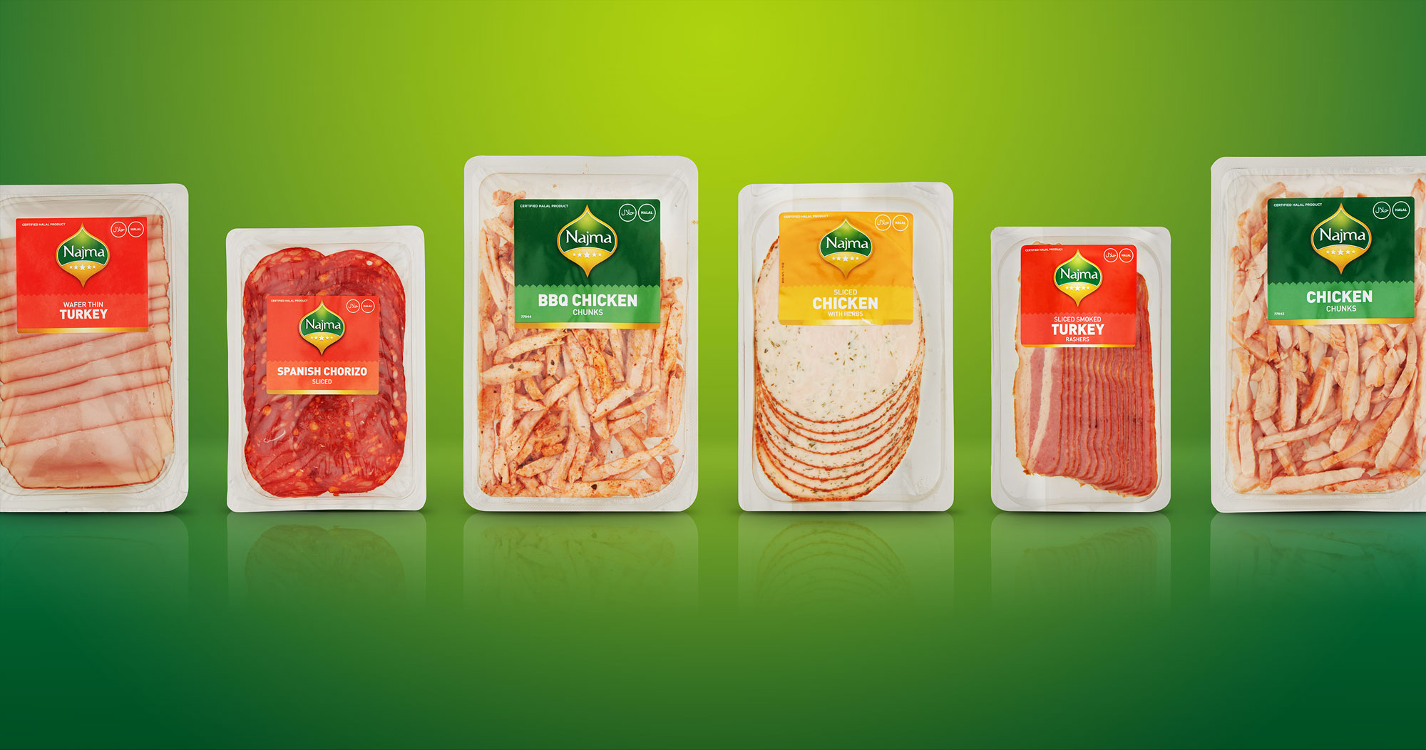 Golden Acre Range of Meat Packaging designs