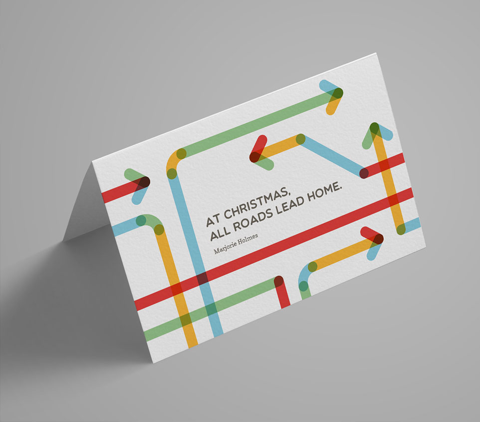 True Place business card graphic desgin